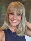 Trendy Ash Blonde mid-length with full wispy bangs Synthetic Lace Part Wig glp034