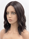 Glamvigor Hybrillia Blend Human Hair  black shoulder-length wavy PRE-CUT Lace Part Wig GLP080