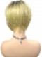 Chic Blonde Ombre layered short Bob  Synthetic Wig (Basic Cap) GBC016