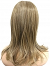 Light Ash Blonde Evenly Blended with Cool Platinum Blonde with side-sweeping  fringe synthetic wig glp035