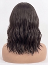 Glamvigor Hybrillia Blend Human Hair  black shoulder-length wavy PRE-CUT Lace Part Wig GLP080