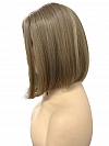 Glamvigor Hybrillia™ Blend Human Hair Ash brown  classic bob style Synthetic Lace Part Wig GLP059