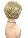 Pale Blonde with Slight Platinum Highlighting modern bob Synthetic Wig (Basic Cap) GBC018