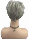 Cool Platinum Blonde with Almost White Highlights layered and voluminous short Synthetic Wig (Basic Cap) GBC017