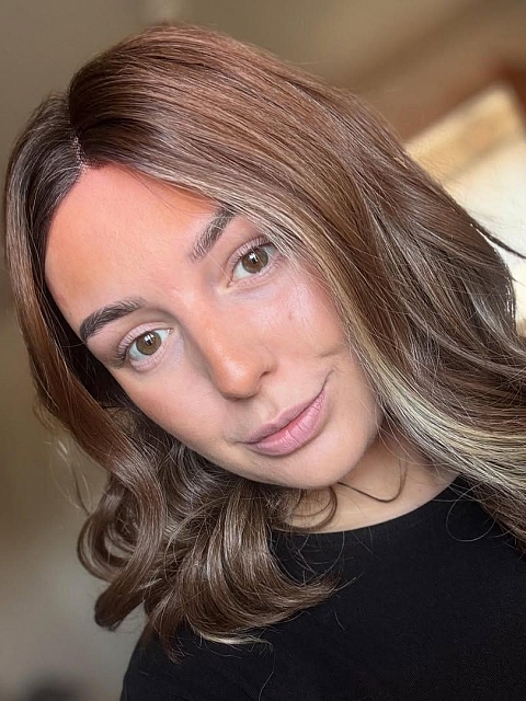 Medium Brown With blonde Highlights beautiful