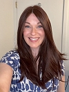 Stunning Medium Reddish Brown long layered  Synthetic Lace Part Wig GLP011