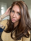 Captivating  Warm Medium Brown Evenly Blended with Medium Golden Blonde Long Straight Synthetic Lace Part Wig GLP023