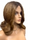Fashion Ginger Blonde  with Dark Roots  Falling below the shoulders gentle waves Synthetic Lace Part Wig GLP019
