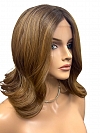 Fashion Ginger Blonde  with Dark Roots  Falling below the shoulders gentle waves Synthetic Lace Part Wig GLP019