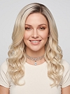 Glamvigor Hybrillia Blend Human Hair Perfect light  Blonde ombre  long, soft, undulating wavy  Lace Part Wig GLP051