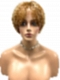 Cute Light Brown with Blonde Highlights Short Bob with Bangs Synthetic Wig (Basic Cap) GBC010