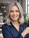 Glamvigor Hybrillia Blend Human Hair Pretty ombre blonde Wavy Bob Lace Part Wig GLP017