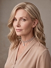 Glamvigor Hybrillia Blend Human Hair  Exquisite Blonde shoulder-length wavy  Lace Part Wig GLP029