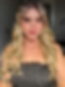 Exquisite Dark Honey Blonde ombre long layered wavy Synthetic Lace Part Wig GLP021