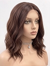 Glamvigor Hybrillia Blend Human Hair Chic Brunette  wavy texture  long bob  Lace Part Wig GLP014