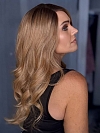 Blonde Blend with face-framing layers and soft wavy Synthetic Lace Part Wig GLP036