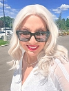 Glamvigor Hybrillia Blend Human Hair Platinum blonde beach wavy with side bangs Lace Part Wig GLP048