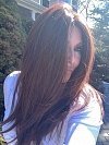 Stunning Medium Reddish Brown long layered  Synthetic Lace Part Wig GLP011