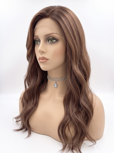 Glamvigor Hybrillia Blend Human Hair Medium Red Brown with  Ginger copper Highlights  