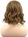 Exquisite Blonde shoulder-length wavy Synthetic Lace Part Wig GLP029