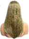 Natural Medium Ash Blonde  long layered  Synthetic Lace Part Wig GLP012