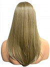 Natural Medium Ash Blonde  long layered  Synthetic Lace Part Wig GLP012