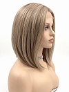Glamvigor Hybrillia Blend Human Hair Ash brown classic bob style Lace Part Wig GLP059